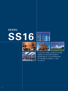 Model SS16 specifications