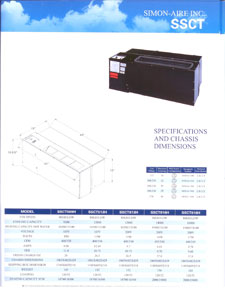 Model SSCT specifications