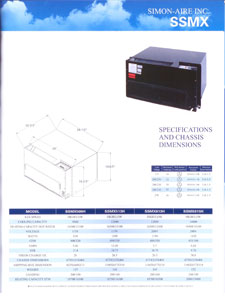 Model SSMX specifications